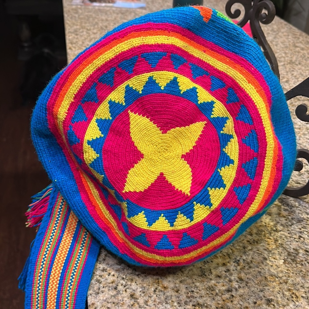 Cute Multicolored Drawstring Bag. - image 6